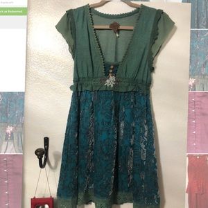 Free People turquoise dress